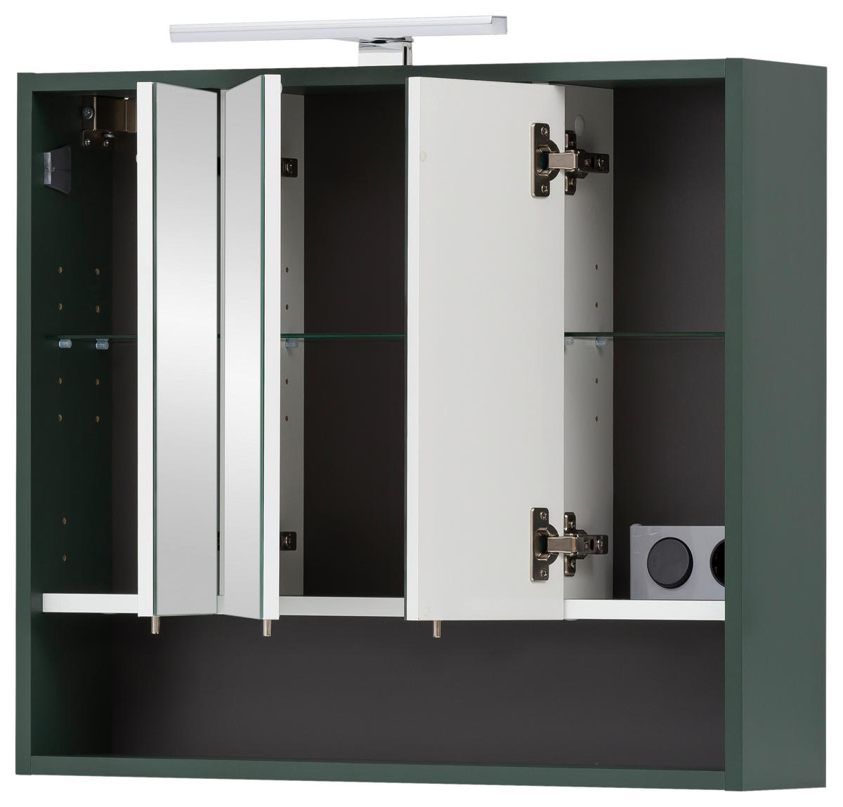 Spiegelschrank Kent waldgrün B/H/T: ca. 70x64,2x16 cm Kent - waldgrün (70,00/64,20/16,00cm) - Möbelpartner
