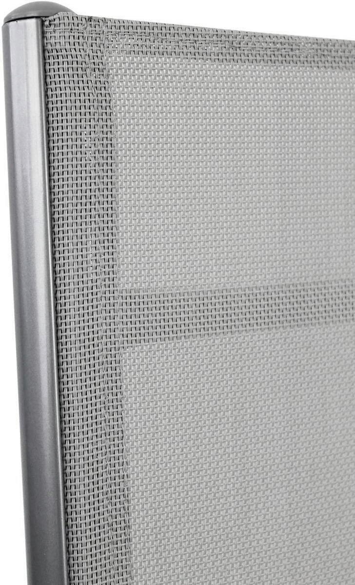 Thumbnail - Gartenstuhl Santiago Santiago grau Aluminium B/H/T: ca. 57x108x56 cm