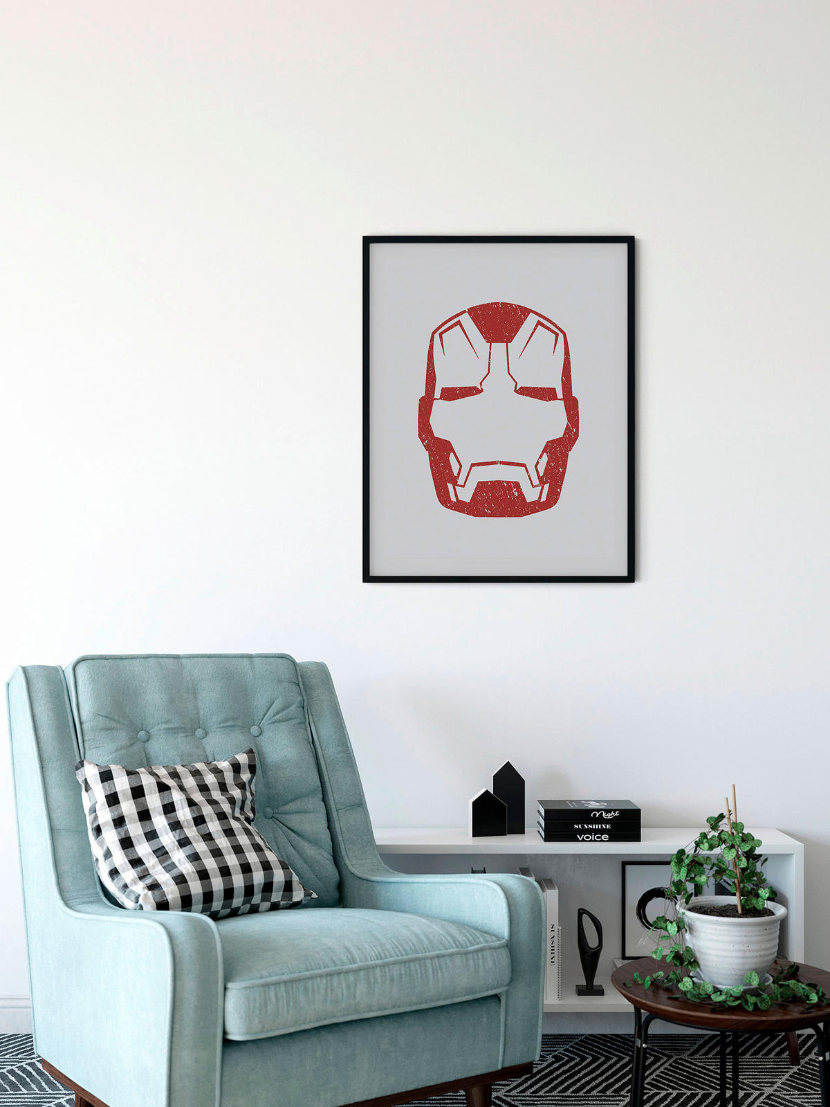Komar Poster Iron Man Helmet MK 43 Disney B/L: ca. 30x40 cm Iron Man Helmet MK 43 - (30,00/40,00cm) - Komar