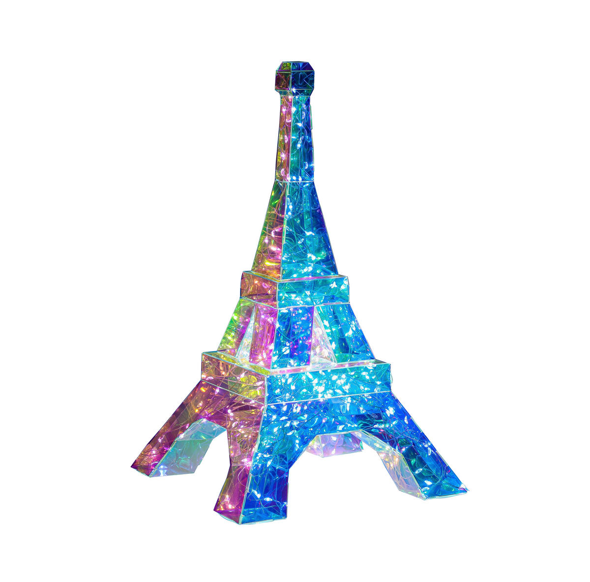 Nolo LED-Dekoleuchte transparent B/H/L: ca. 20,5x20,5x32 cm LED-Dekoleuchte_Eiffelturm - transparent (32,00/20,50/20,50cm) - Nolo