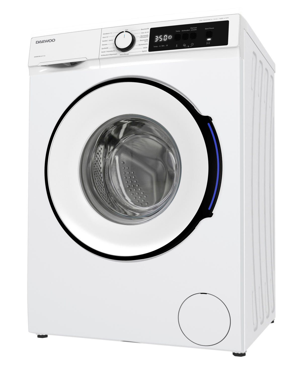 Daewoo Waschmaschine WM-FB9594W1A-DE weiß B/H/T: ca. 59,7x84,5x58,2 cm Waschmaschine WM-FB9594W1A-DE - weiß (59,70/84,50/58,20cm) - Daewoo