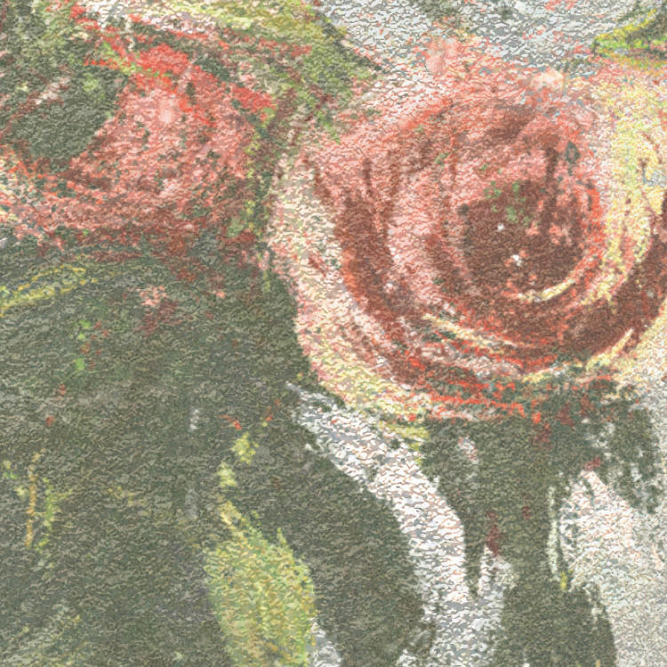 Komar Fototapete Wall Roses B/L: ca. 300x250 cm Wall Roses - (300,00/250,00cm) - Komar