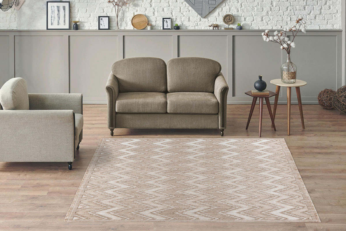 360Living Teppich Sarai beige B/L: ca. 120x170 cm Sarai - beige (120,00/170,00cm) - 360Living