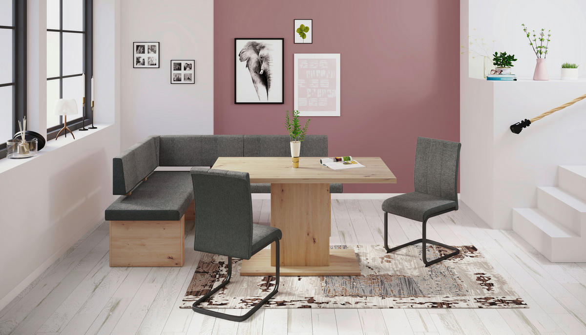 Esstisch LINN Eiche Artisan Nachbildung B/H/T: ca. 138x76x80 cm LINN - Eiche (138,00/76,00/80,00cm) - Hela