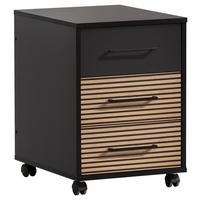 Rollcontainer Hank schwarz matt B/H/T: ca. 40,1x57x50 cm Hank - schwarz (40,10/57,00/50,00cm) - Möbelpartner