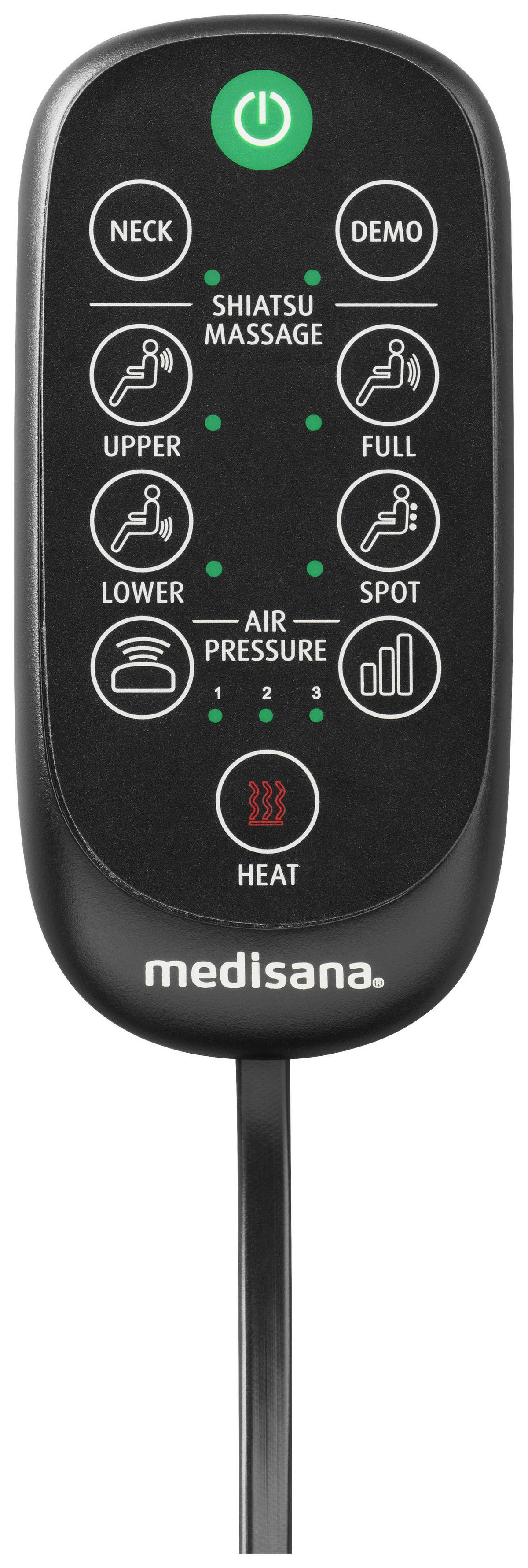 medisana Massagesitzauflage MC 823 schwarz B/H/T: ca. 42,5x110x18 cm ca. 40 W Massagesitzauflage MC 823 - schwarz (42,50/110,00/18,00cm) - medisana