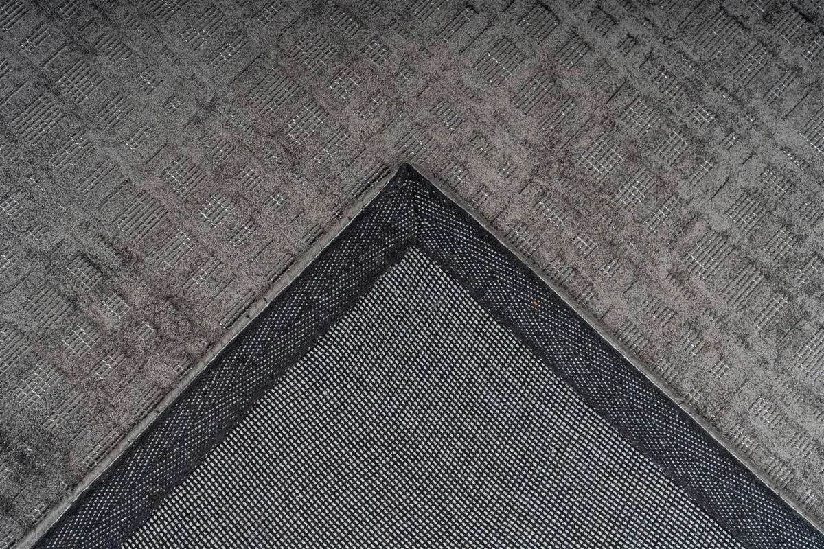 Padiro Kurzflorteppich Karma 125 anthrazit B/H/L: ca. 80x0,8x150 cm Karma 125 - anthrazit (150,00/80,00/0,80cm) - Padiro