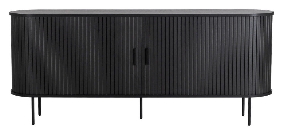 Kommode SELVA schwarz B/H/T: ca. 180x76x40 cm SELVA - schwarz (180,00/76,00/40,00cm) - WIPMEB