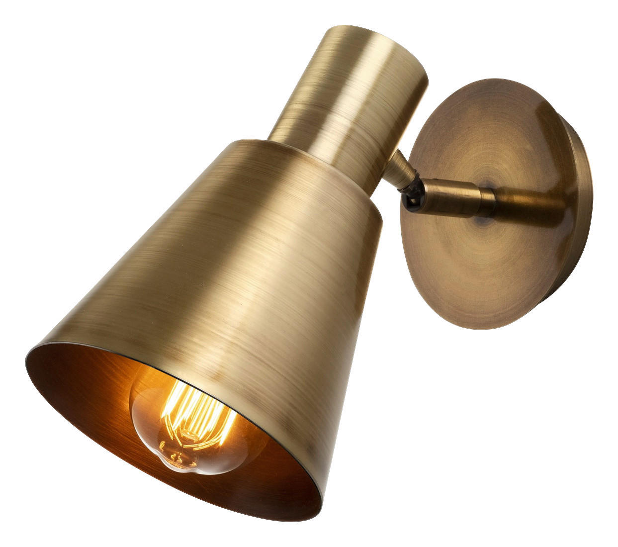 Opviq Wandleuchte Kem bronze Metall B/H/T/L/D: ca. 14x22x14x25x14 cm E27 1 Brennstellen Kem - bronze (25,00/14,00/22,00cm) - Opviq