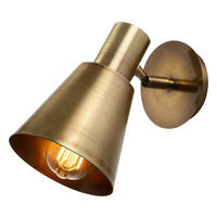 Opviq Wandleuchte Kem bronze Metall B/H/T/L/D: ca. 14x22x14x25x14 cm E27 1 Brennstellen Kem - bronze (25,00/14,00/22,00cm) - Opviq