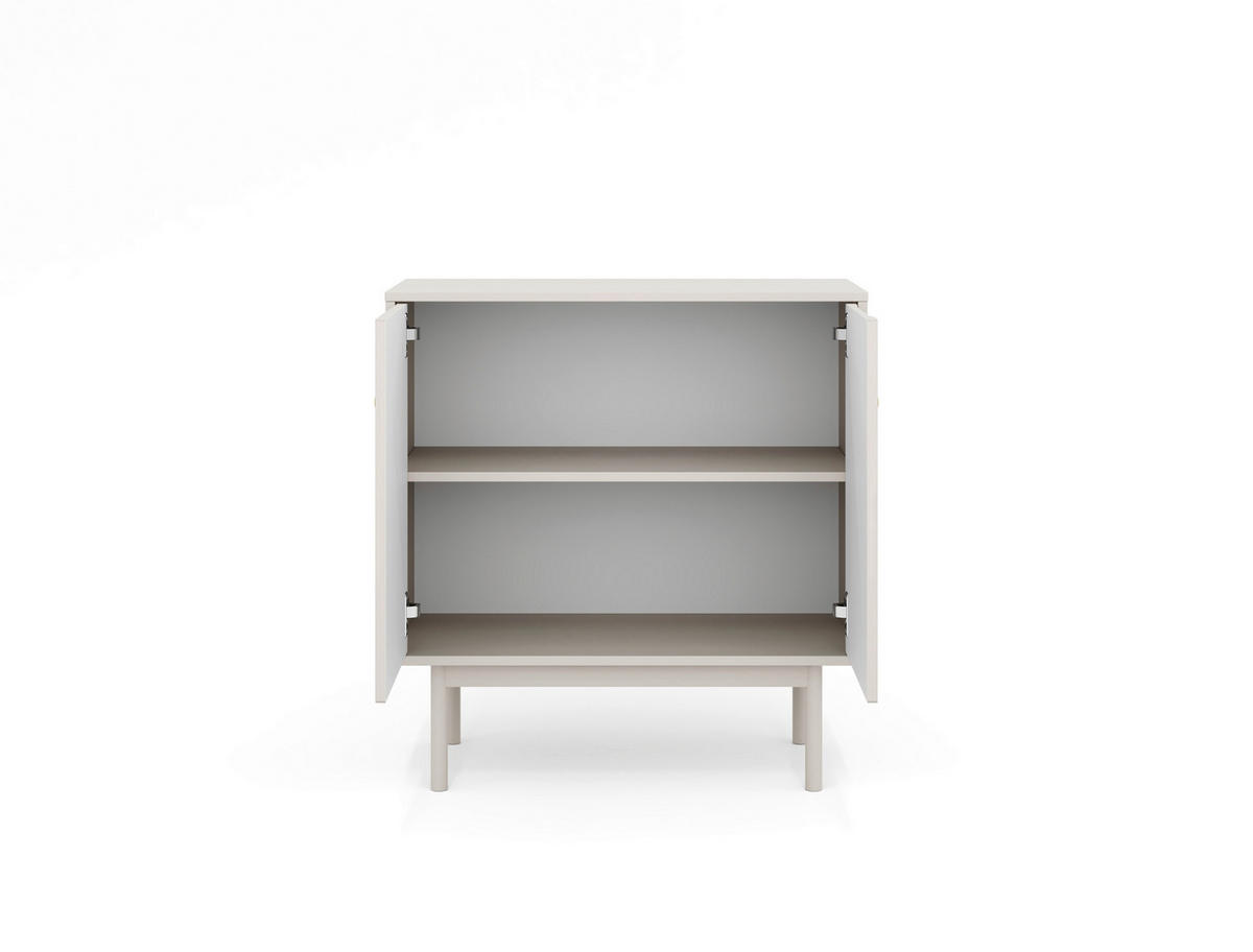 Kommode MAZOMA Eiche Kaschmirgrau Nachbildung gold Optik B/H/T: ca. 79x82x39 cm MAZOMA - gold/Eiche (79,00/82,00/39,00cm) - WIPMEB