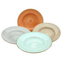 CreaTable Pastateller Vintage Nature multicolor Porzellan D: ca. 27 cm Vintage Nature - multicolor (27,00cm) - CreaTable