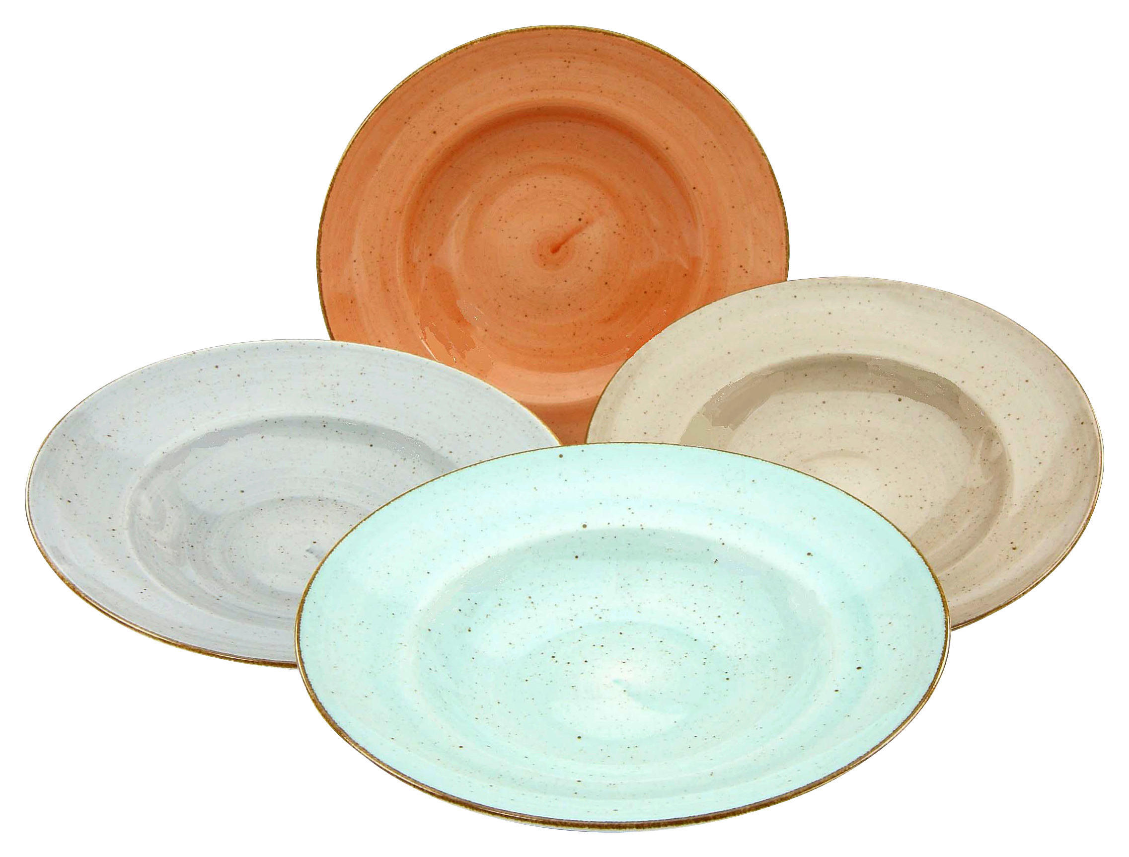CreaTable Pastateller Vintage Nature multicolor Porzellan D: ca. 27 cm günstig online kaufen