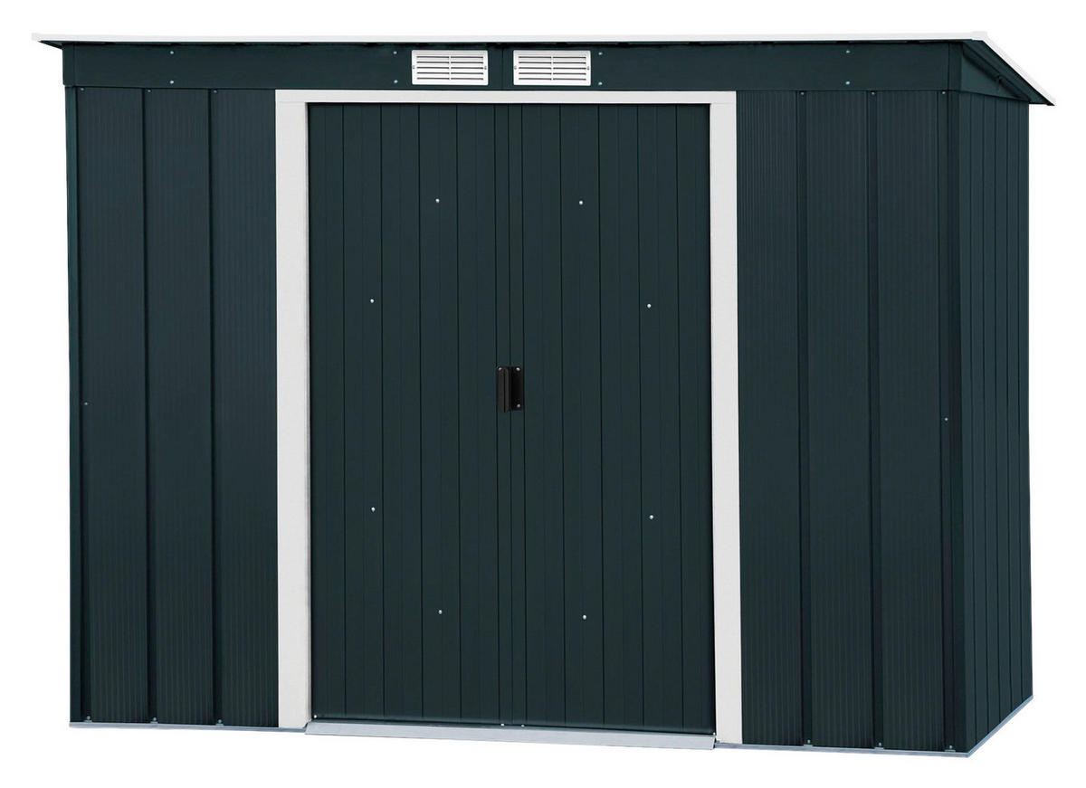 VCM Gartenhaus Pent Roof Eco 8x4 anthrazit B/H/T: ca. 263x181x123 cm Pent Roof Eco 8x4 - anthrazit (263,00/181,00/123,00cm) - VCM