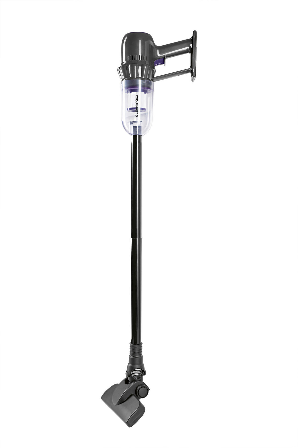 CLEANmaxx Akku-Hand-&-Bodenstaubsauger grau lila B/H/L: ca. 17,5x24,5x36 cm Akku-Hand-/u.Bodenstaubsauger - lila/grau (36,00/17,50/24,50cm) - CLEANmaxx