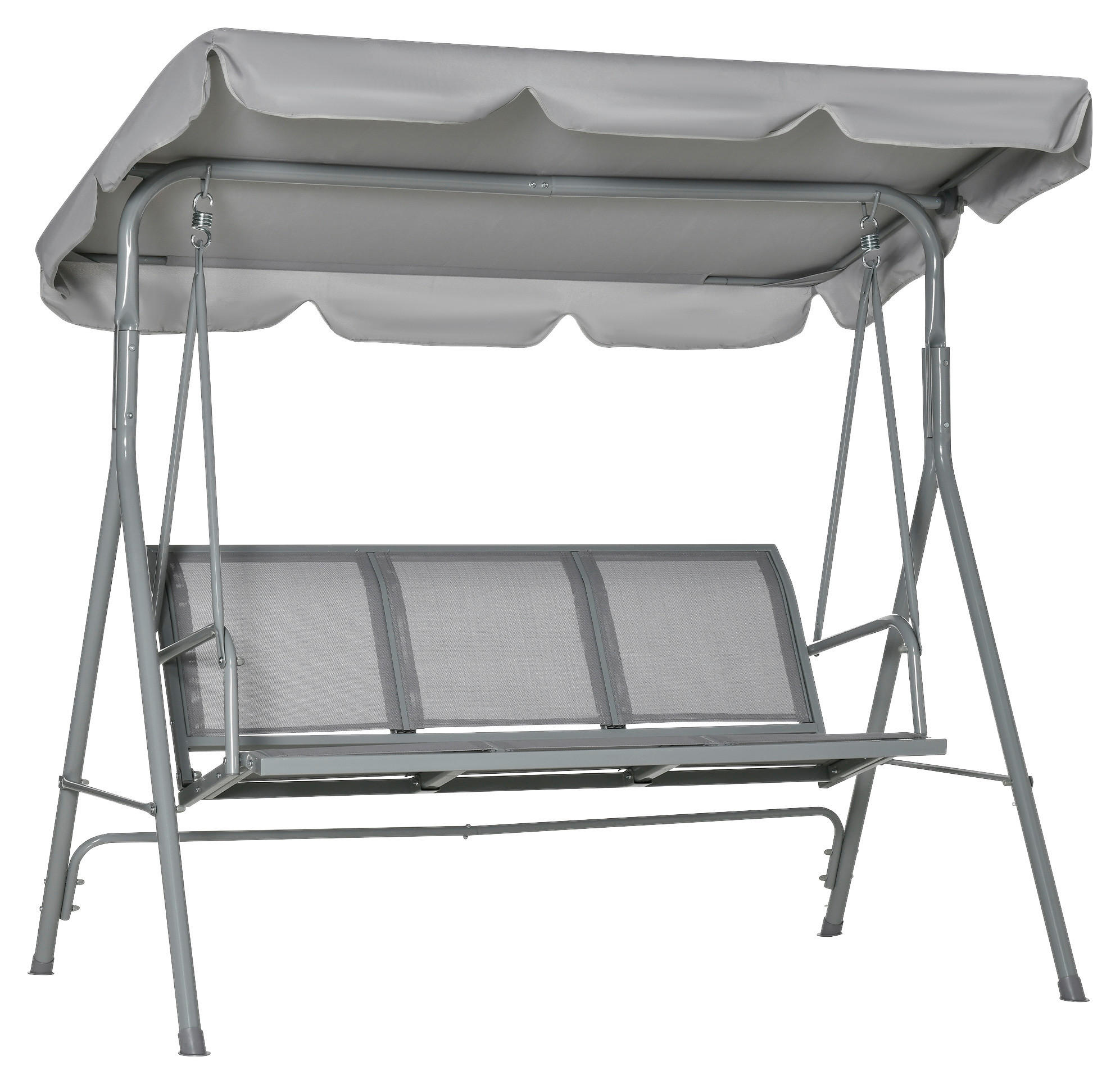 Outsunny Hollywoodschaukel creme Polyester B/H/L: ca. 110x153x170 cm Hollywoodschaukel - creme (170,00/110,00/153,00cm) - Outsunny