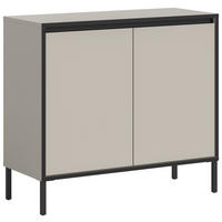Kommode Tron Kaschmirgrau Nachbildung schwarz B/H/T: ca. 92x83x38 cm Tron - schwarz (92,00/83,00/38,00cm) - xonox.home