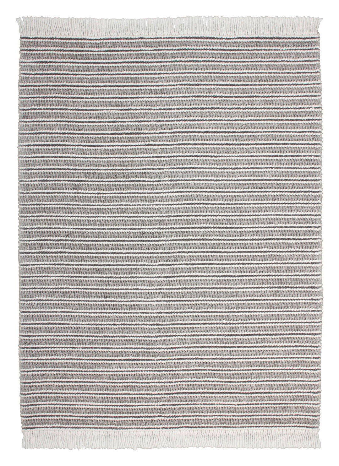 Kayoom Kurzflorteppich Natura 110 grau B/L: ca. 80x150 cm Natura 110 - creme/grau (80,00/150,00cm) - Kayoom