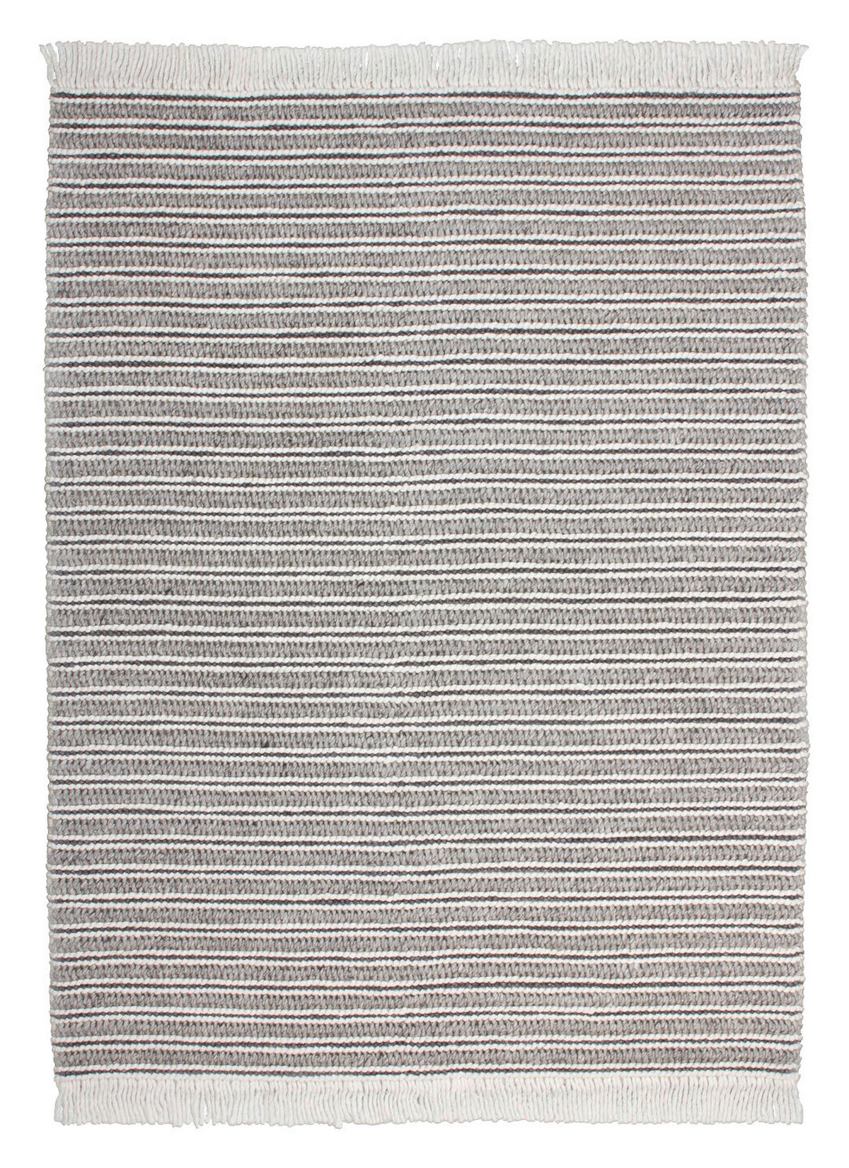 Kayoom Kurzflorteppich Natura 110 grau B/L: ca. 80x150 cm Natura 110 - creme/grau (80,00/150,00cm) - Kayoom
