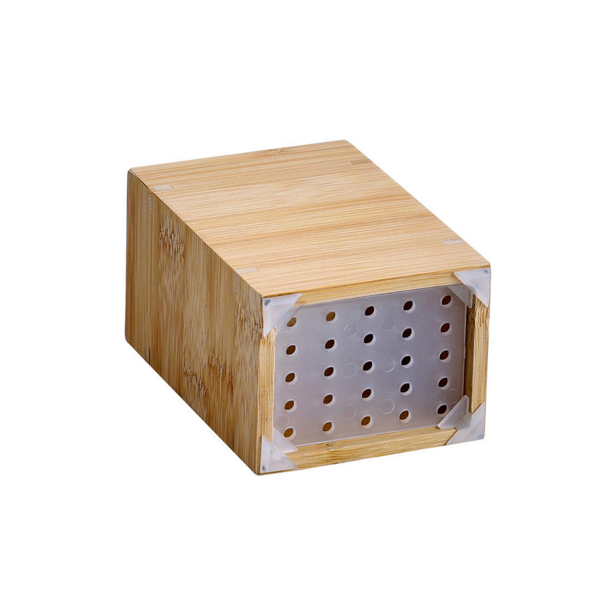 Zahnbürstenhalter natur Edelstahl B/H/L: ca. 6,5x12x8,5 cm Zahnbürstenhalter - natur (8,50/6,50/12,00cm) - Kesper
