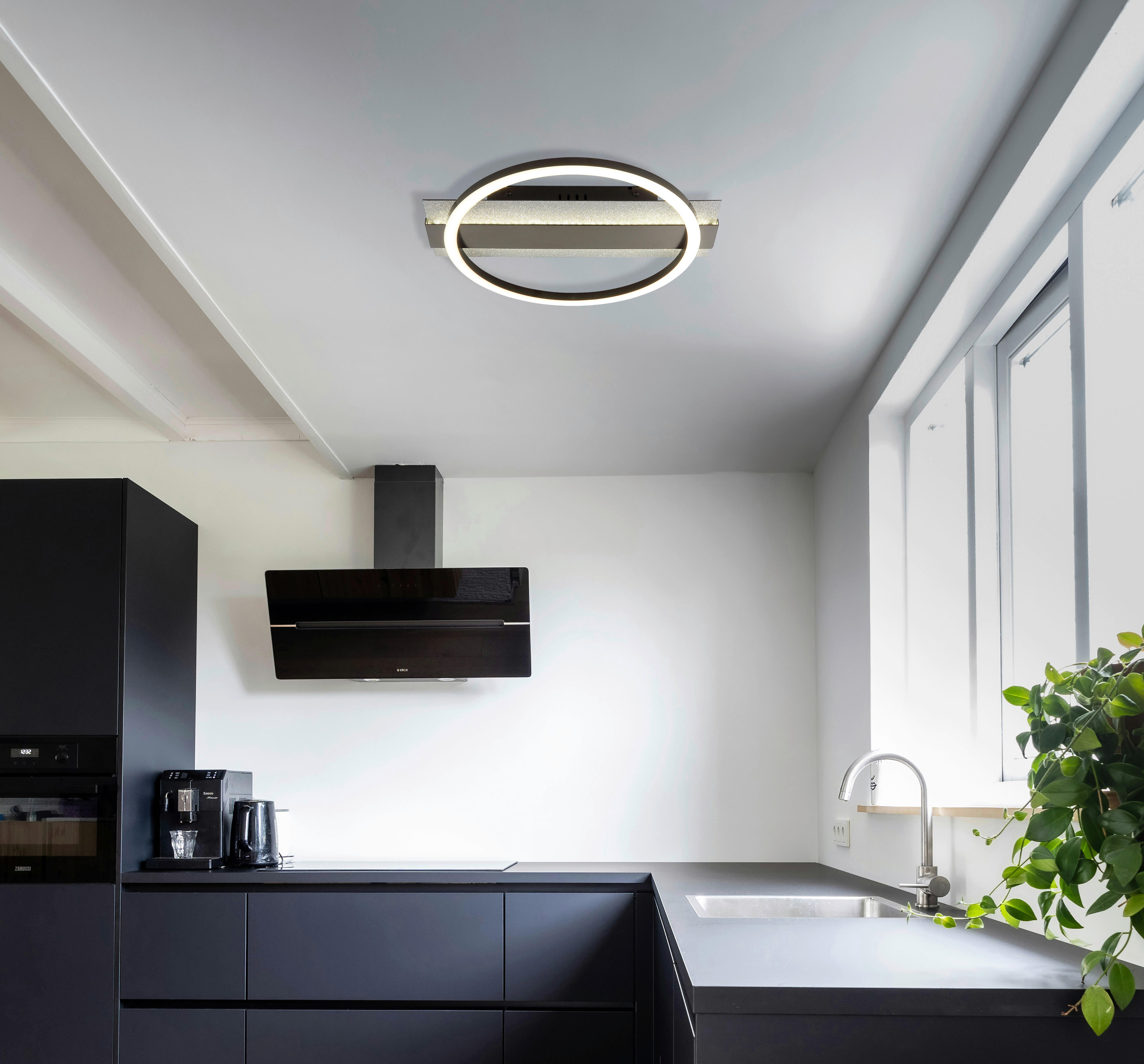 GLOBO Deckenventilator Deckenleuchte-Norberto - schwarz (32,00/8,00/38,00cm) - GLOBO