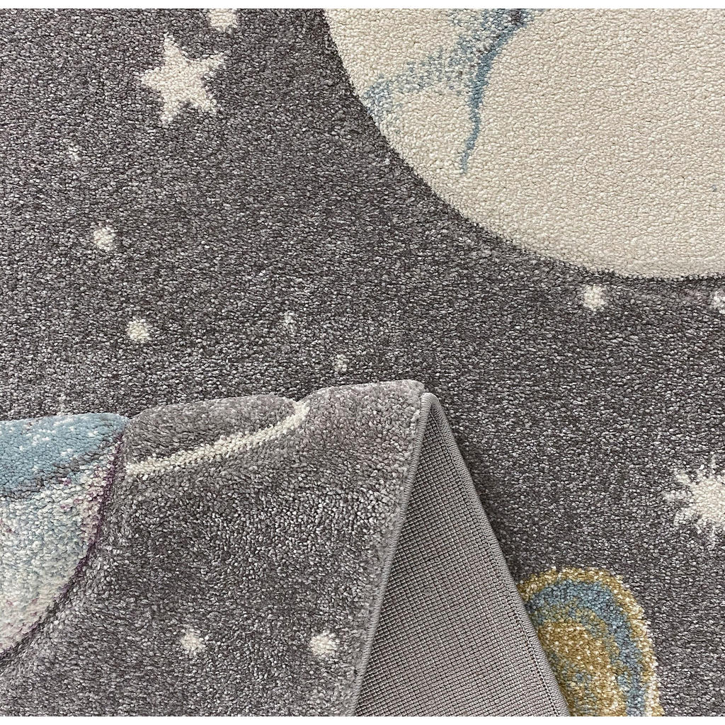 Thumbnail - Merinos Teppich Pastel Kids grau B/L: ca. 80x150 cm