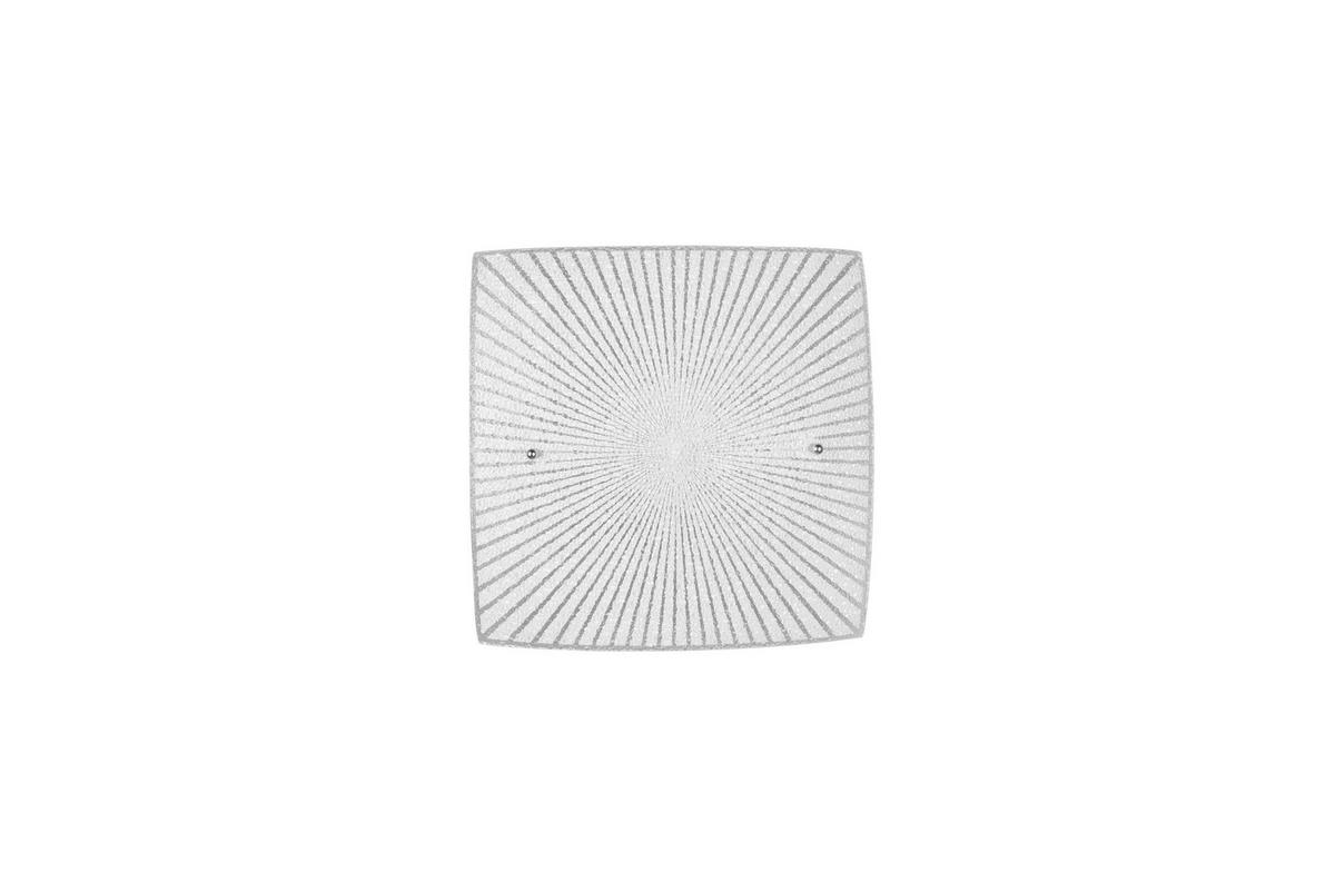 TRIO Deckenleuchte 612200100  Elisa Chrom transparent Metall Glas B/H/L: ca. 30x9x30 cm E27 1 Brennstellen Elisa - Chrom/transparent (30,00/30,00/9,00cm) - Trio