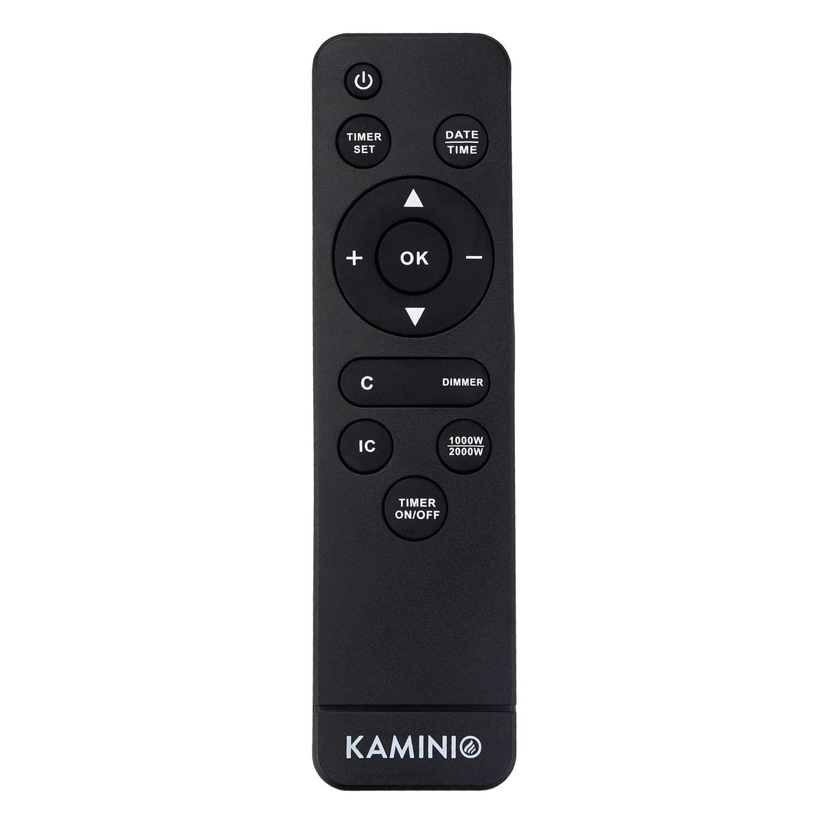 KAMINIO Elektrischer-Kamin HENRI schwarz Metall B/H/T: ca. 48x75x21,7 cm ca. 2000 W HENRI - schwarz (48,00/75,00/21,70cm) - KAMINIO