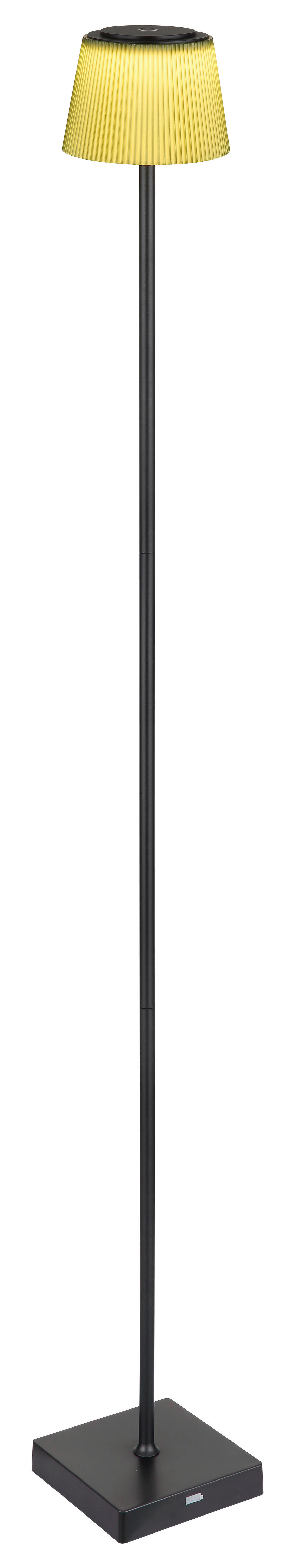 GLOBO LED-Stehleuchte dunkelgrün schwarz Kunststoff Metall B/H/T: ca. 14x120x14 cm 1 Brennstellen GREGOIR - schwarz/dunkelgrün (14,00/120,00/14,00cm) - GLOBO