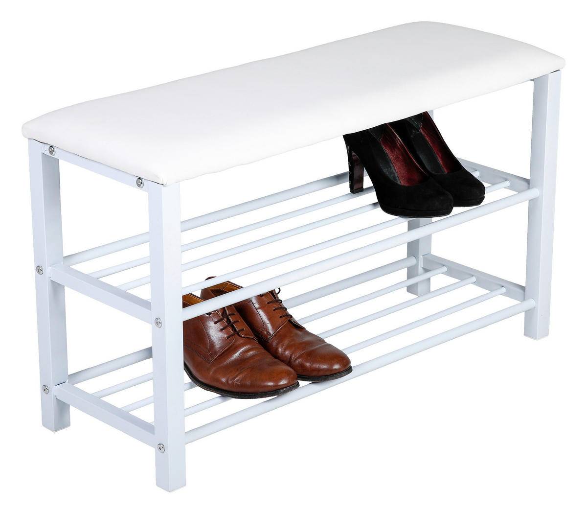 Axentia Sitzbank Sitzbank - weiß (78,00/30,00/48,00cm) - Axentia