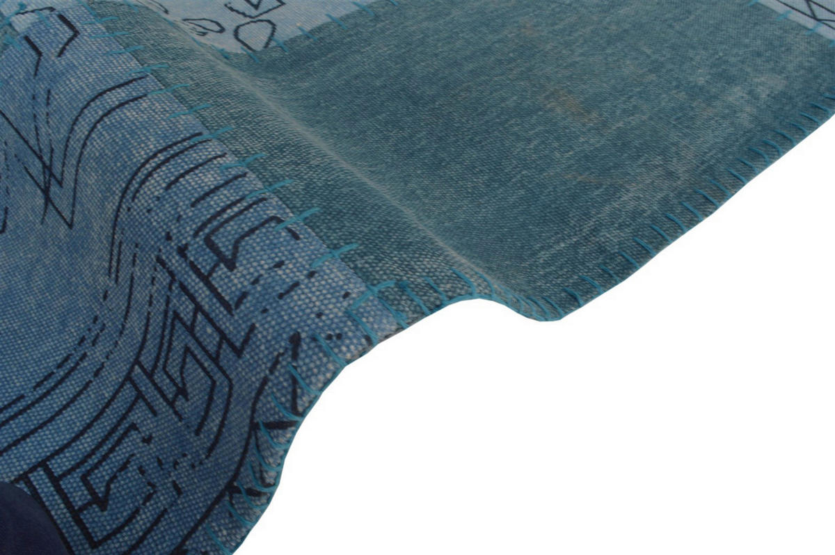 Kayoom Kurzflorteppich Lyrical 210 mehrfarbig B/L: ca. 160x230 cm Lyrical 210 - blau/mehrfarbig (160,00/230,00cm) - Kayoom