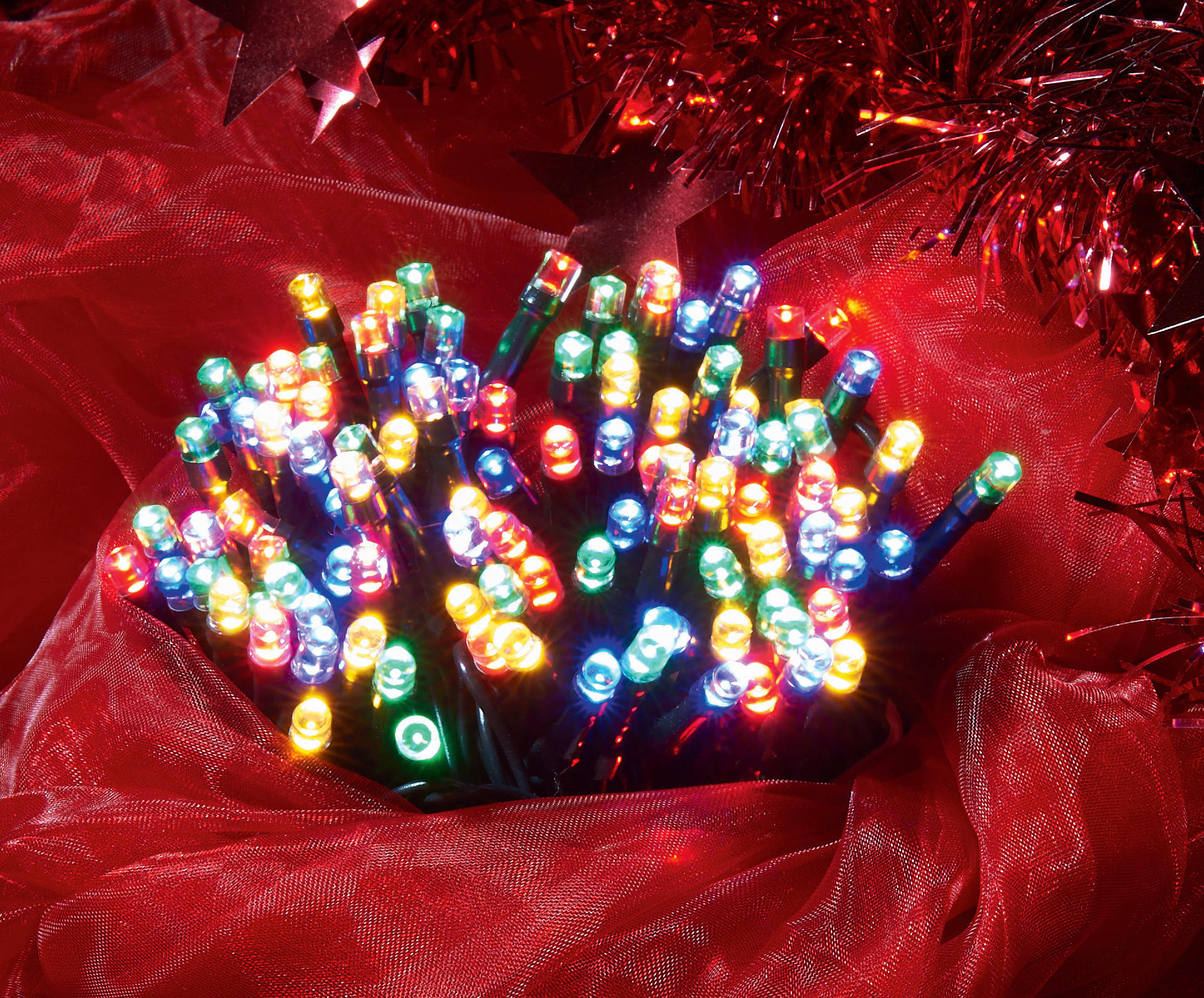 LED-Lichterkette multicolor Kunststoff L: ca. 300 cm LED-Lichterkette_40tlg. - multicolor (300,00cm)