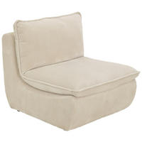 Sessel Rhodos beige Microfaser B/H/T: ca. 74x77x87 cm Rhodos - beige (74,00/77,00/87,00cm) - Hela