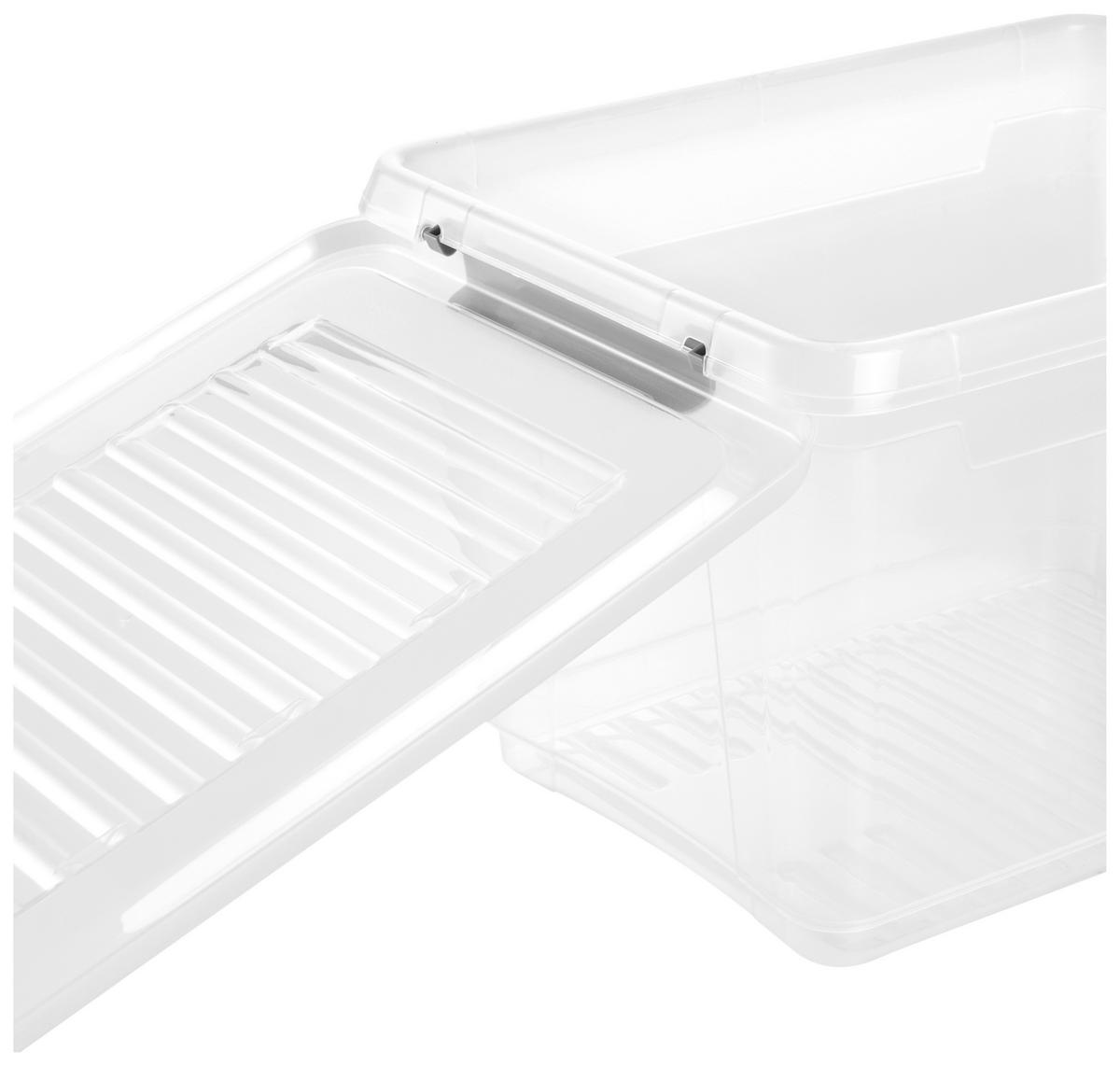 Aufbewahrungsbox transparent B/H/L: ca. 28,5x23,5x37,5 cm Clipbox_Leonie 16,6l - transparent (37,50/28,50/23,50cm)