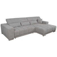 Ecksofa hellgrau Microfaser B/H/T: ca. 310x95x171 cm Rico_0_(2SL-OTR)_Ecksofa - hellgrau/Chrom (310,00/95,00/171,00cm)