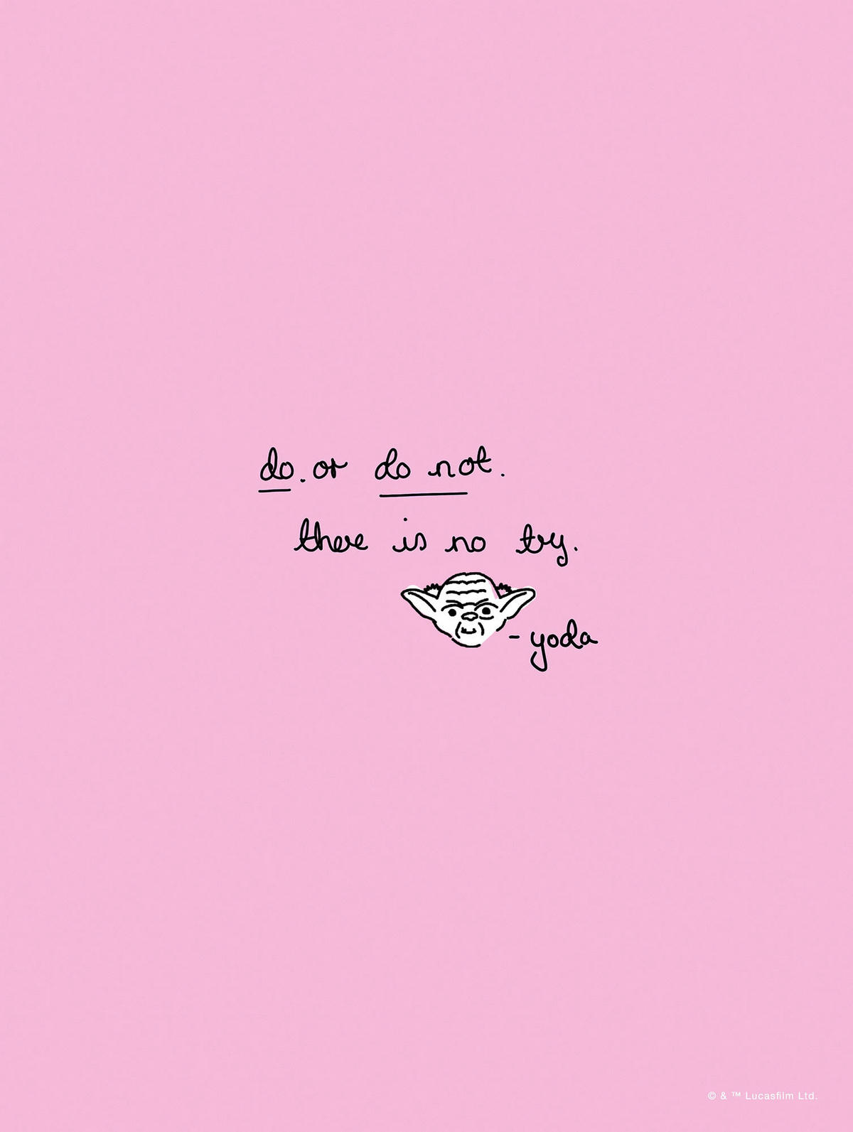Komar Poster Star Wars Quote Yoda Cute Star Wars B/L: ca. 30x40 cm Star Wars Quote Yoda Cute - (30,00/40,00cm) - Komar