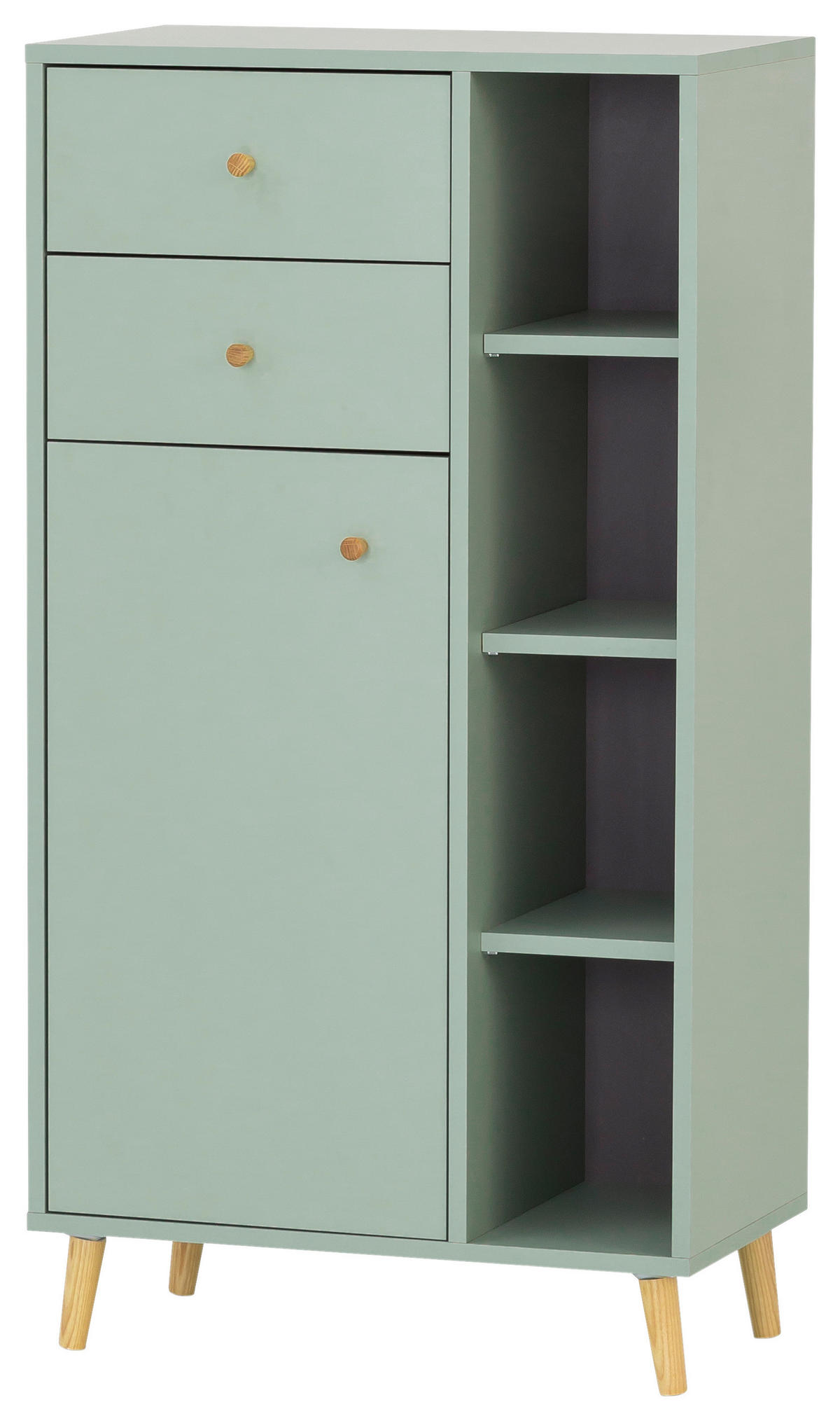 Midischrank Bjarne Pistazie B/H/T: ca. 60,2x113,4x33 cm Bjarne - Pistazie (60,20/113,40/33,00cm) - Möbelpartner