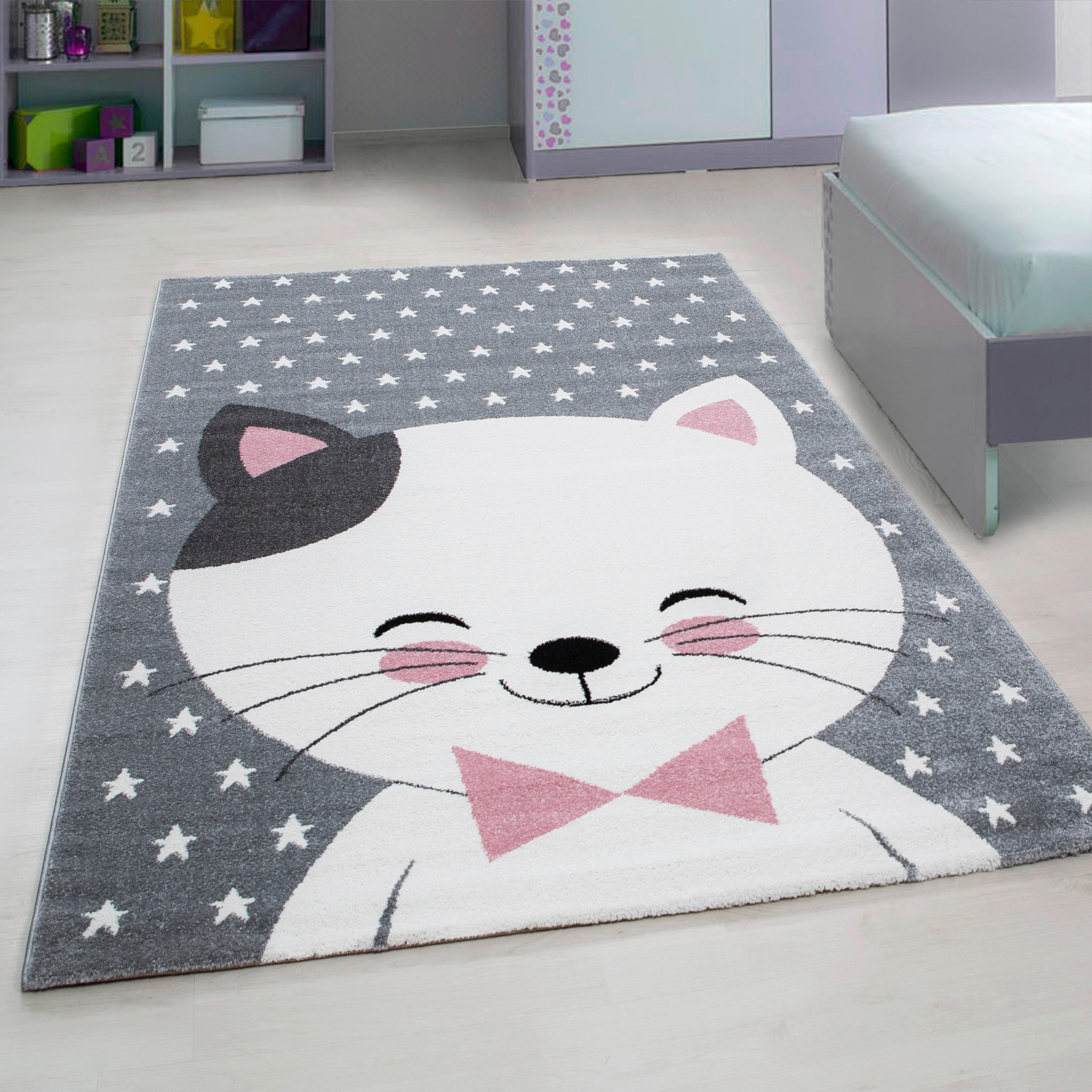 Thumbnail - Ayyildiz Teppich KIDS pink B/L: ca. 120x170 cm