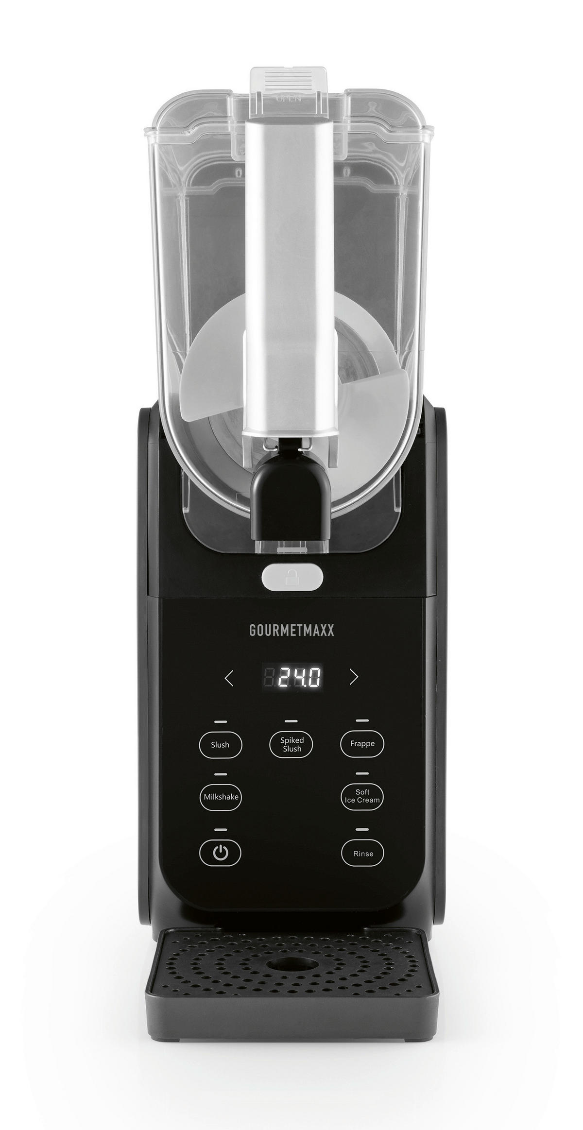 GOURMETmaxx Slushy Ice Maker 19174 schwarz Kunststoff B/H/L: ca. 23x50,5x50 cm Slushy_Ice_Maker 19174 - schwarz (50,00/23,00/50,50cm) - GOURMETmaxx