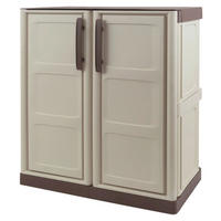 ArtPlast Kunststoffschrank Steel niedrig beige Kunststoff B/H/T: ca. 70x85,5x39 cm Steel niedrig - beige/taupe (70,00/85,50/39,00cm) - ArtPlast