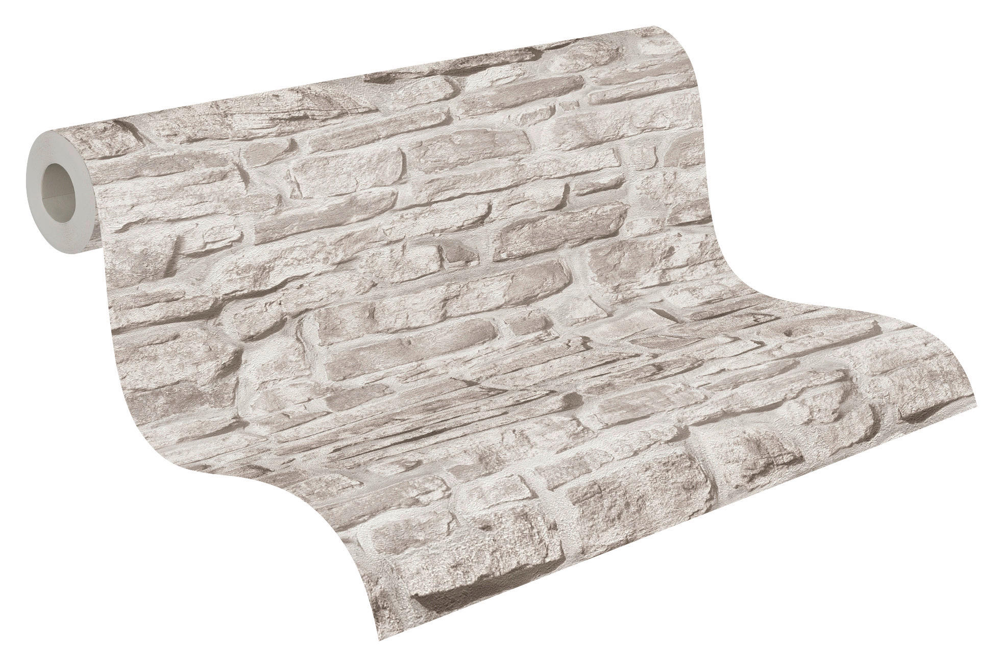 A.S.Creation Vliestapete grau weiß B/H/D: ca. 53x1005x8,6 cm Vliestapete - weiß/grau (8,60/1005,00cm) - A.S.Creation