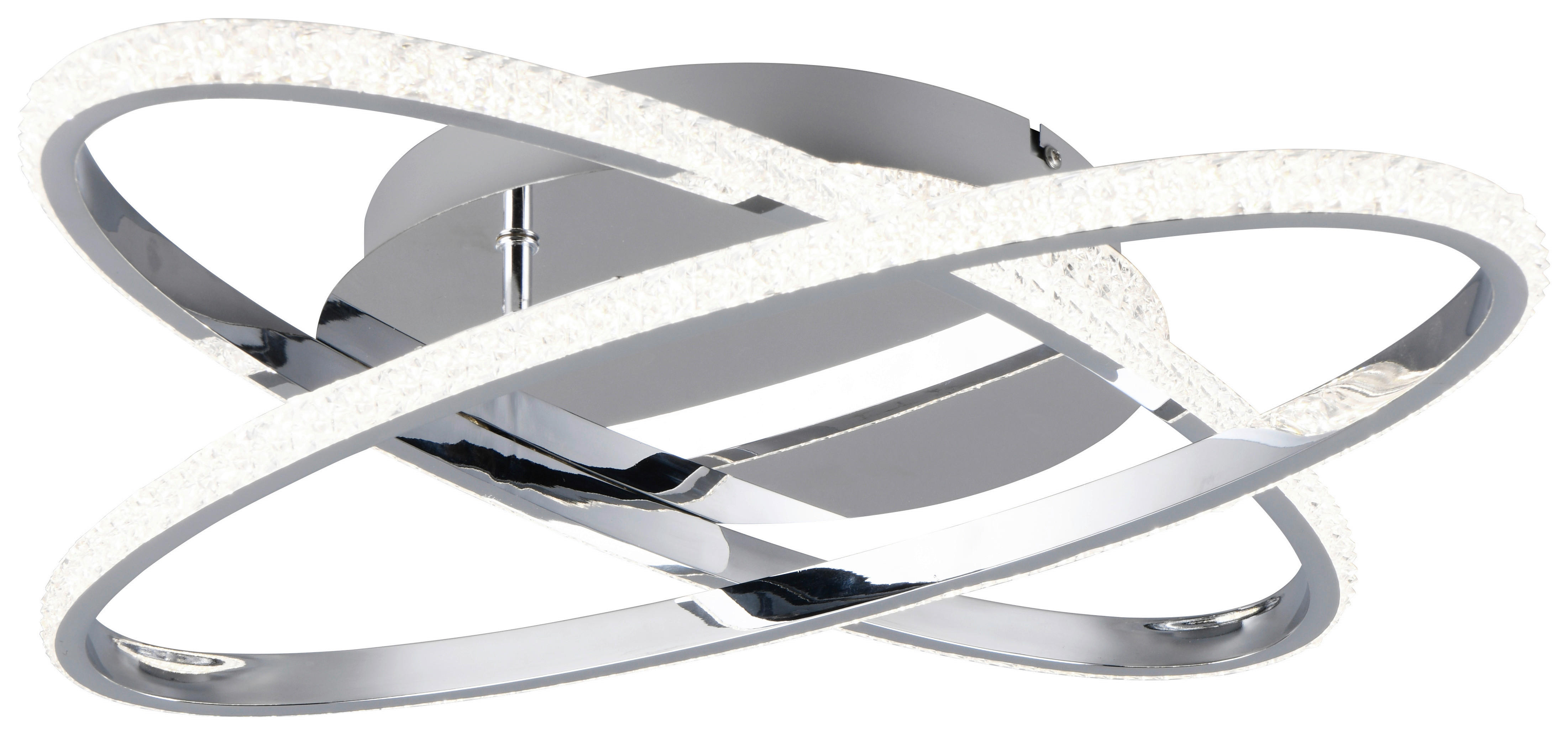 Deckenleuchte Chrom Metall B/H/D: ca. 58x9x58 cm LED-Deckenleuchte_Lane - Chrom (58,00/9,00cm)