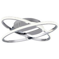 Deckenleuchte Chrom Metall B/H/D: ca. 58x9x58 cm LED-Deckenleuchte_Lane - Chrom (58,00/9,00cm)