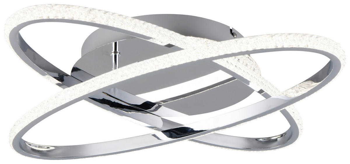 Deckenleuchte Chrom Metall B/H/D: ca. 58x9x58 cm LED-Deckenleuchte_Lane - Chrom (58,00/9,00cm)