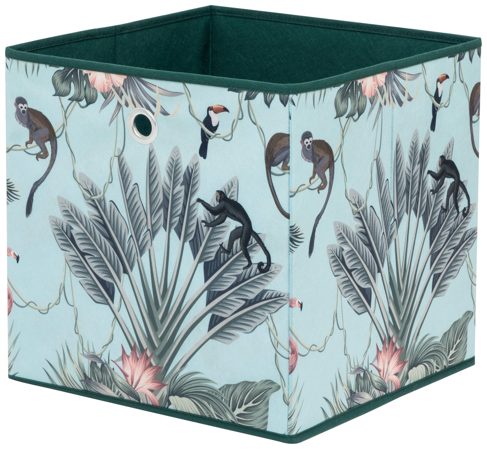 Motivbox Jungle grün dunkel grün hell B/H/T: ca. 32x32x32 cm Jungle - grün (32,00/32,00/32,00cm)