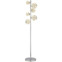 GLOBO Stehleuchte VIRINA - klar/Chrom (38,00/28,00/155,00cm) - GLOBO