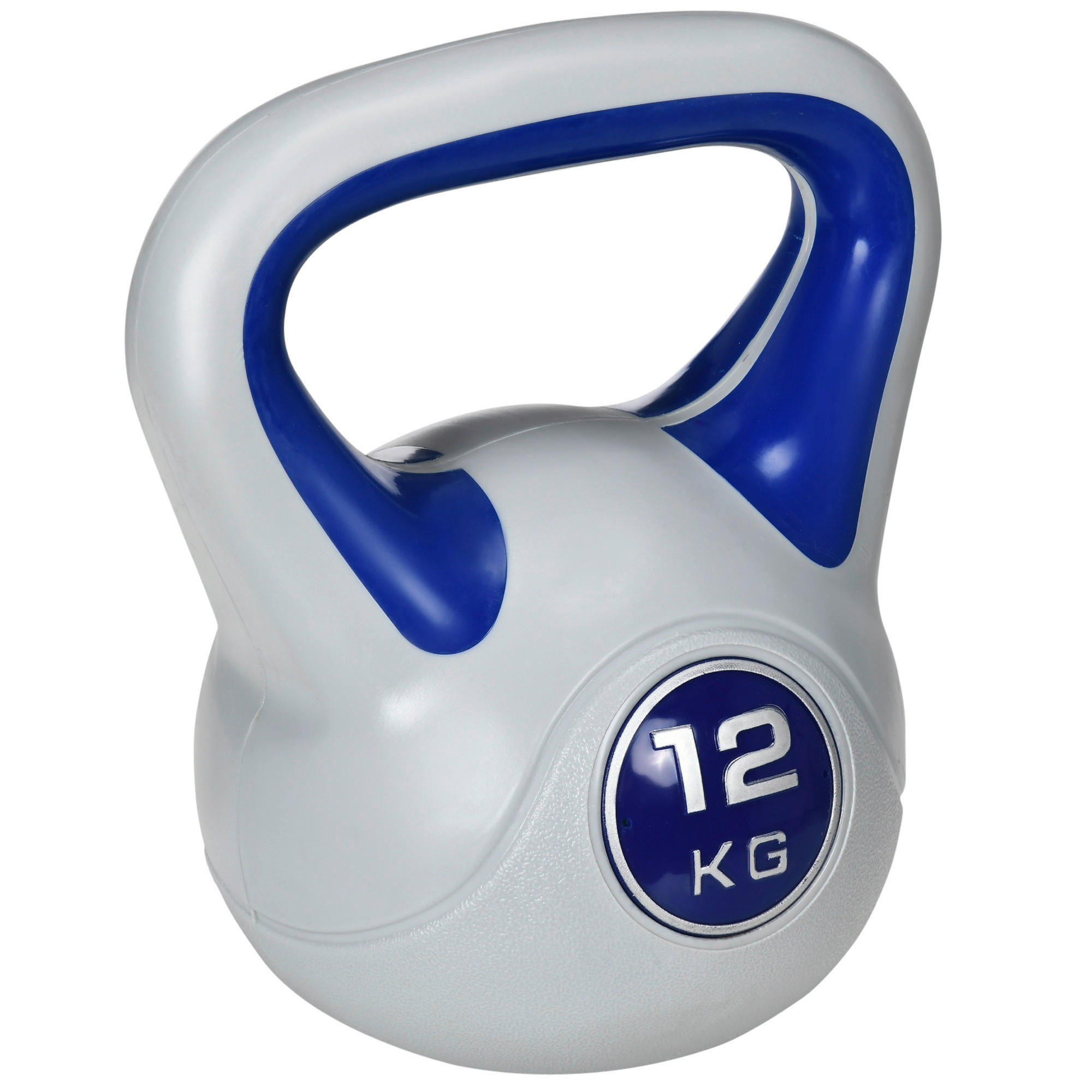 SPORTNOW Kettlebell blau Kunststoff B/H/L: ca. 17x28x24 cm Kettlebell 12kg - blau (24,00/17,00/28,00cm) - SPORTNOW