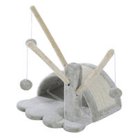PawHut Spielbaum grau Spanplatte B/H/L: ca. 38x40x38 cm Spielbaum - grau (38,00/38,00/40,00cm) - PawHut