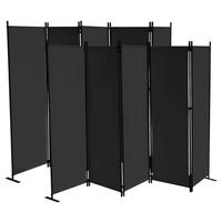 Grasekamp Paravent 5-teilig 2er Set schwarz Polyester B/H: ca. 268x167 cm 5-teilig 2er Set - schwarz (268,00/167,00cm) - Grasekamp