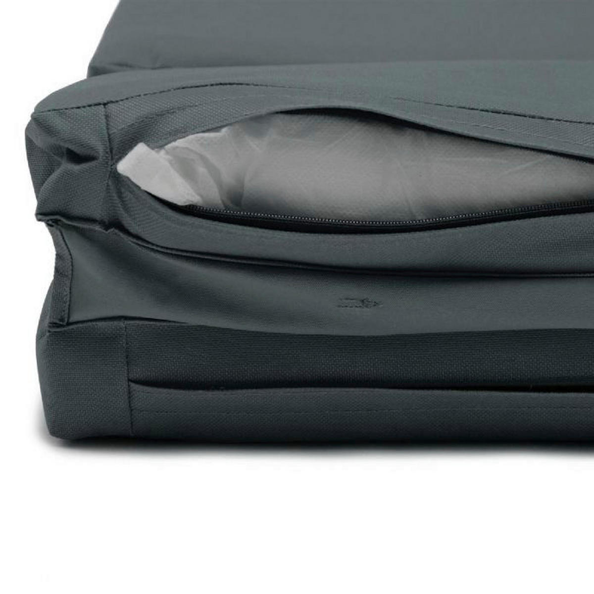 VCM Liegenauflage 2er Set anthrazit Polyester B/L: ca. 58x188 cm 2er Set - anthrazit (58,00/188,00cm) - VCM